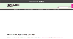 Desktop Screenshot of outsourcedevents.com
